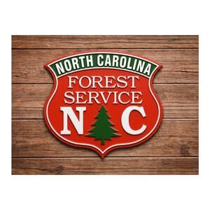 North Carolina State Forest Service Sign Forestry Park Woods Outdoors